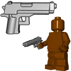 The Brick Show Shop Combat Pistol Toy Handgun for LEGO Minifigures