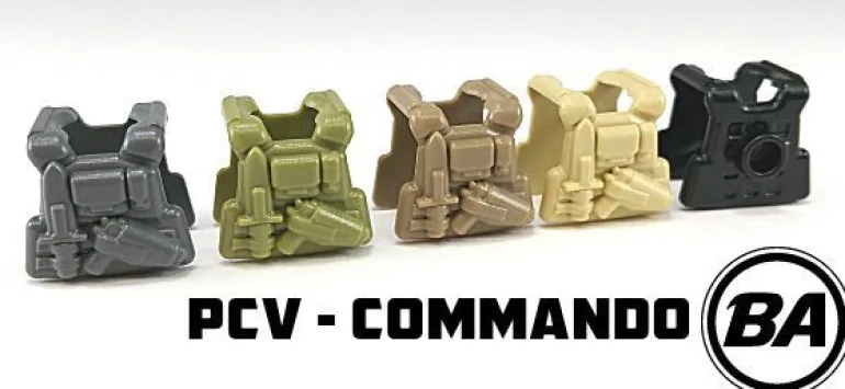 The Brick Show Shop Commando - PCV (Powered Combat Vest) for LEGO Minifig - BrickArms