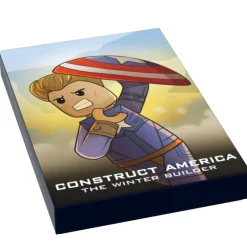 The Brick Show Shop Construct America: Winter Soldier Movie Cover (2x3 Tile) made using LE