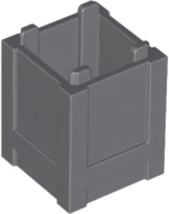 The Brick Show Shop Container / Crate, Box 2 x 2 x 2 - Top Opening - Official LEGO® Part