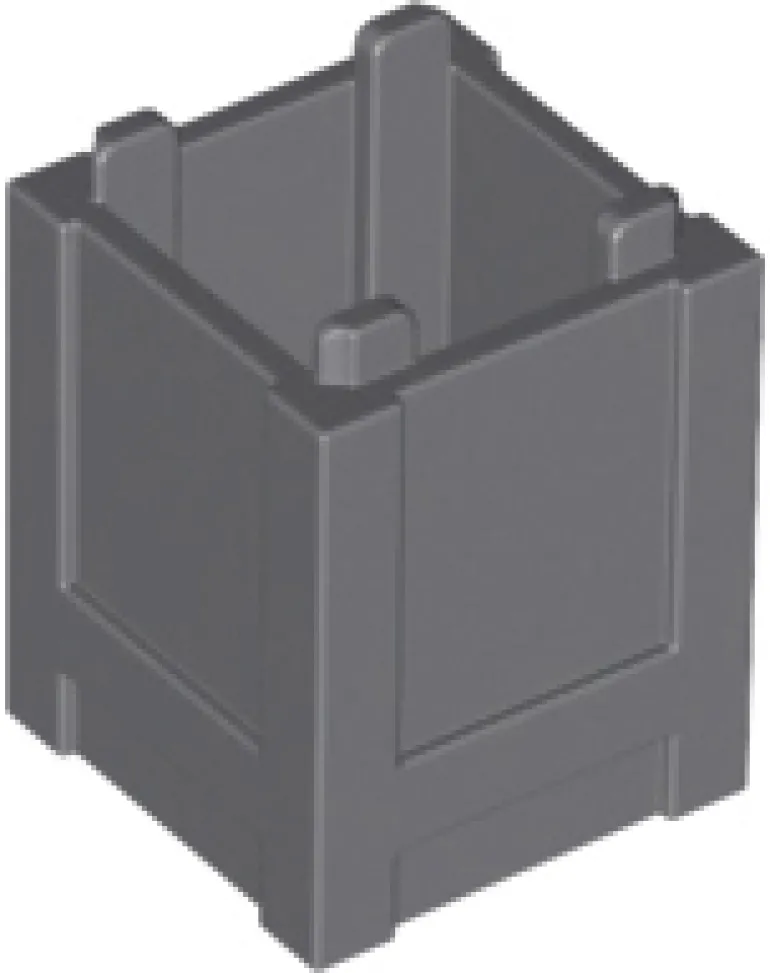 The Brick Show Shop Container / Crate, Box 2 x 2 x 2 - Top Opening - Official LEGO® Part