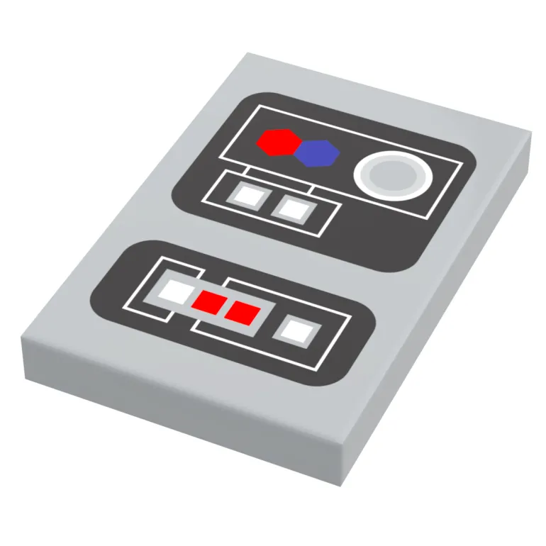 The Brick Show Shop Control Panel #1 for Star Wars/Space (2x3 Tile) - B3 Customs using LEG