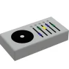 The Brick Show Shop Control Panel #4 (Media Dial) for Star Wars/Space (1x2 Tile) - B3 Cust