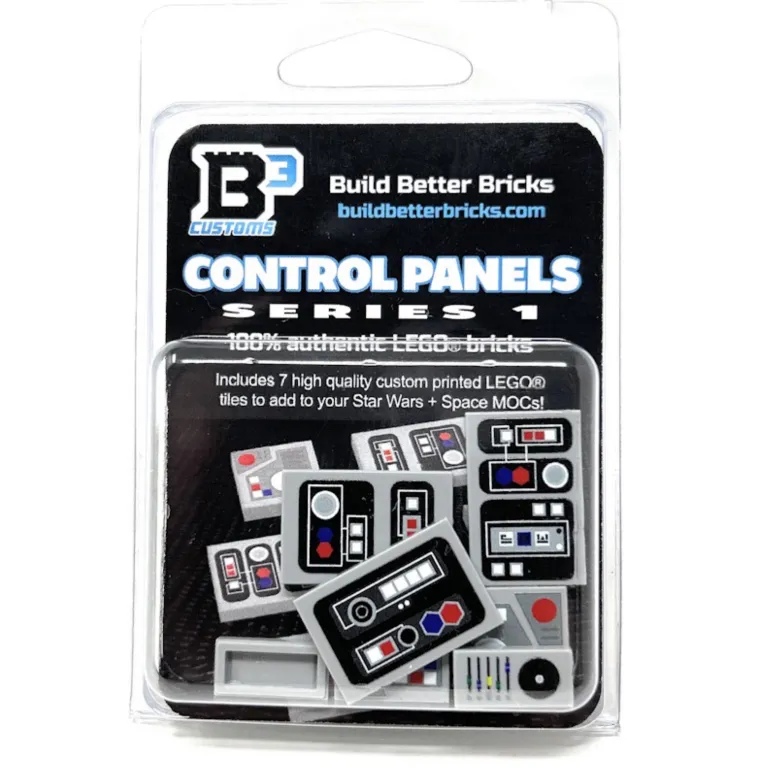 The Brick Show Shop Control Panel Pack (Series 1) made using LEGO parts - B3 Customs