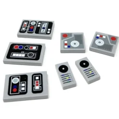 The Brick Show Shop Control Panel Pack (Series 1) made using LEGO parts - B3 Customs