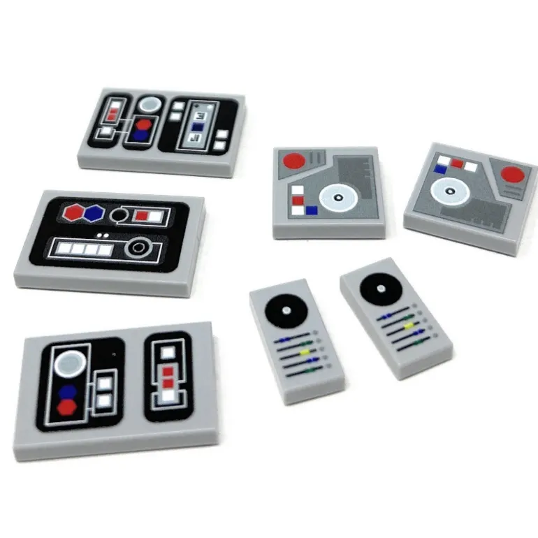The Brick Show Shop Control Panel Pack (Series 1) made using LEGO parts - B3 Customs