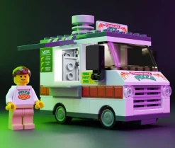 The Brick Show Shop Cowabunga Pizza - B3 Customs® Food Truck w/ Minifigure