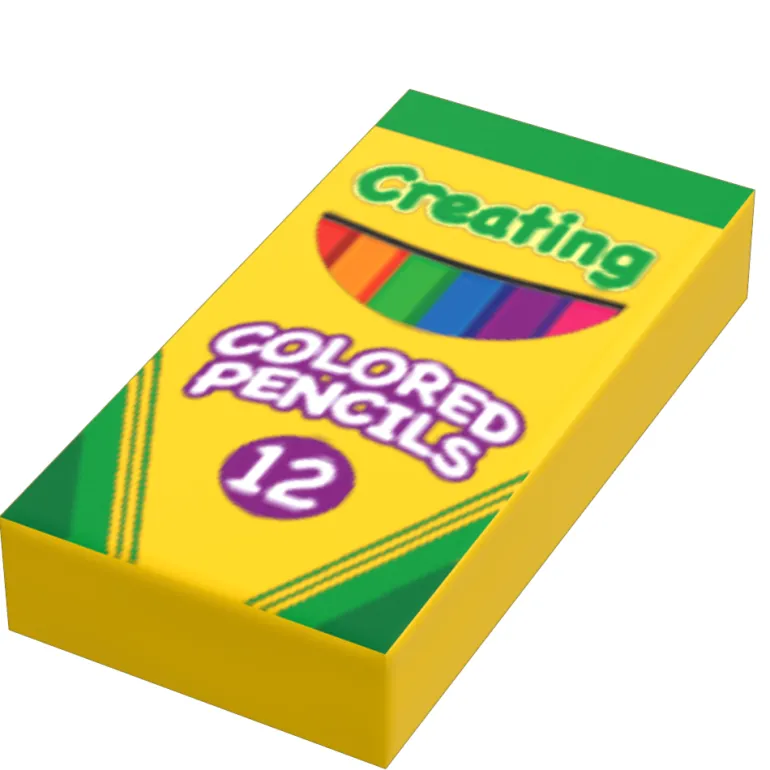 The Brick Show Shop Creating Colored Pencils (1x2 Tile) made using LEGO part - B3 Customs
