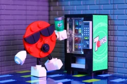 The Brick Show Shop Custom 7 Pieces Soda Vending Machine made using LEGO parts - B3 Custom