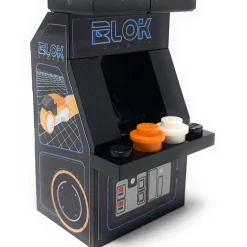 The Brick Show Shop Custom BLOK Legacy Arcade Machine made using LEGO parts