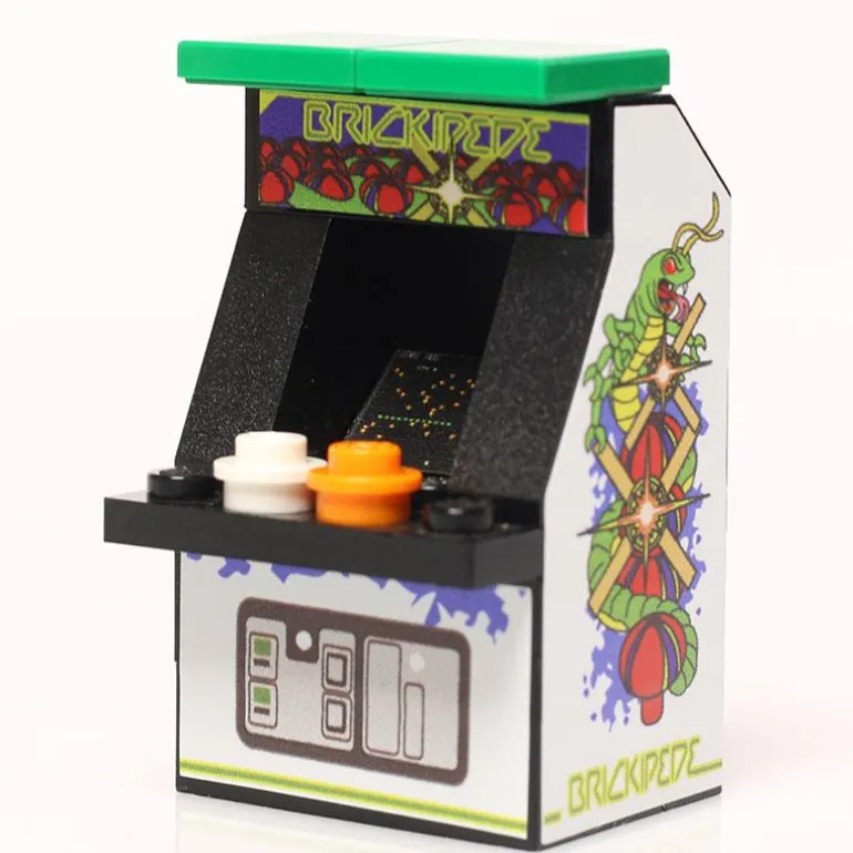 The Brick Show Shop Custom Brickipede Arcade Machine made using LEGO parts - B3 Customs
