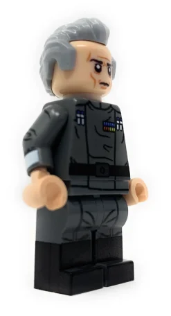 The Brick Show Shop Custom Grand Moff Tarkin Minifig made using LEGO bricks