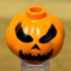 The Brick Show Shop Custom Jack O' Lantern / Pumpkin Face #4 - B3 Customs made using LEGO