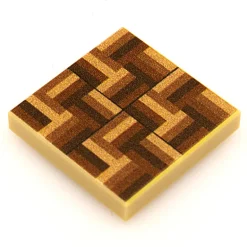 The Brick Show Shop Custom LEGO Parquet Flooring - B3 Customs Printed 2x2 Tile