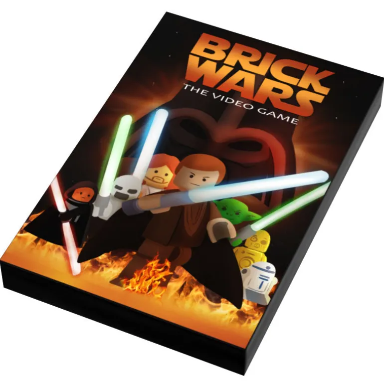 The Brick Show Shop Custom LEGO SW: Original Video Game Cover (2x3 Tile) made using LEGO p