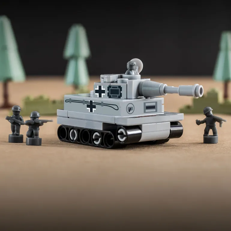 The Brick Show Shop Custom Mini Panzer Tank made using LEGO parts - B3 Customs