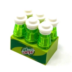 The Brick Show Shop Custom 6-Pack of Making Dew Soda made using LEGO parts - B3 Customs