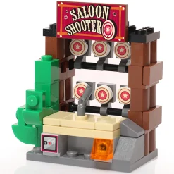 The Brick Show Shop Custom Saloon Shooter Arcade Game made using LEGO parts