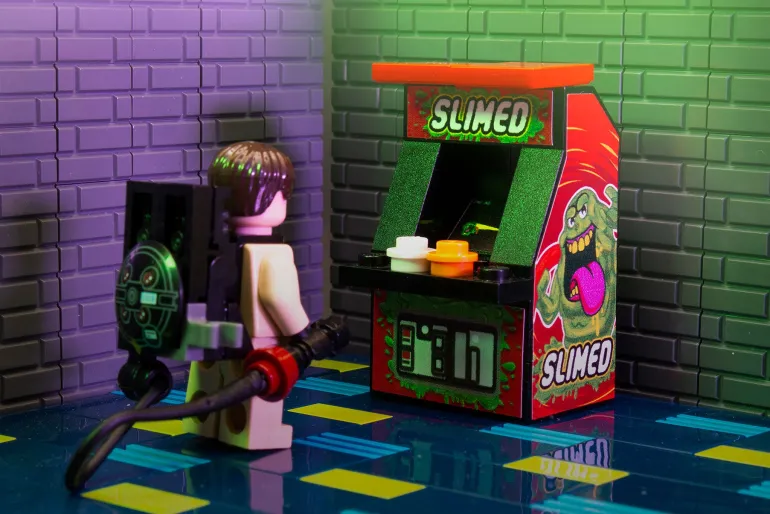 The Brick Show Shop Custom Slimed Arcade Machine