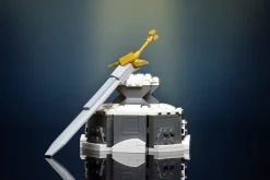The Brick Show Shop Custom Sword in the Stone MOC made using LEGO elements
