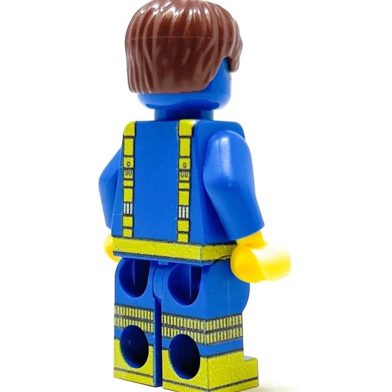The Brick Show Shop Cyclops Custom Marvel Minifigure made using LEGO parts