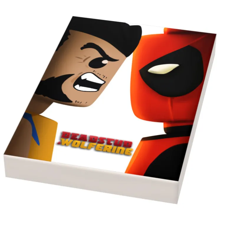 The Brick Show Shop Deadstud & Wolferine (Version 4) Movie Cover (2x3 Tile) made using LEG