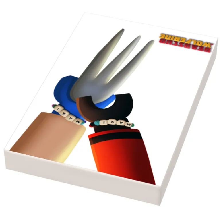 The Brick Show Shop Deadstud & Wolferine (Version 5) Movie Cover (2x3 Tile) made using LEG