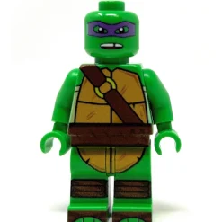 The Brick Show Shop Donny Purple Fighter Turtle - Custom Minifig made using LEGO parts