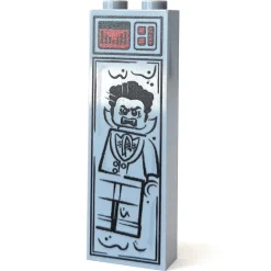 The Brick Show Shop Dracula (Halloween) in Carbonite (1x2x5 Brick) - B3 Customs
