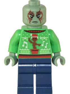 The Brick Show Shop Drax (Advent, Holiday Sweater) - LEGO Marvel GOTG Minifigure (2022)