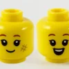 The Brick Show Shop Dual Sided Child Reddish Brown Eyebrows, Smudge, Grin / Open Smile Pat