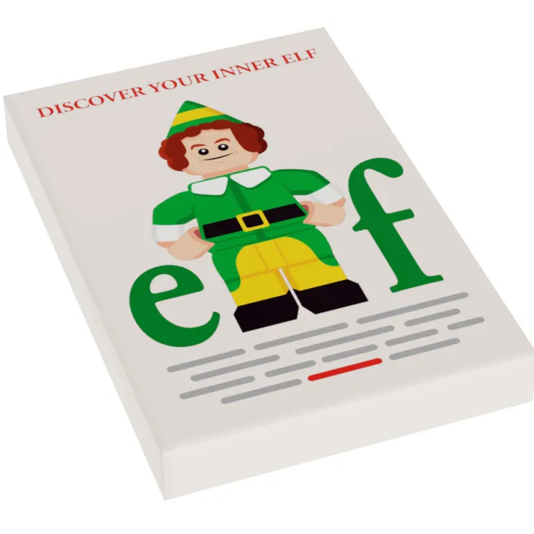 The Brick Show Shop EF Christmas Movie Cover (2x3 Tile) - B3 Customs using LEGO bricks