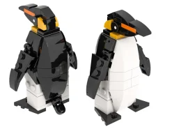 The Brick Show Shop Emperor Penguin made using LEGO parts - B3 Customs