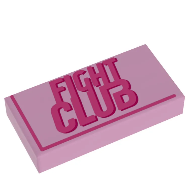 The Brick Show Shop Fight Club Bar of Soap - B3 Customs Printed 1x2 Tile