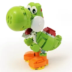 The Brick Show Shop Friendly Green Dinosaur MOC made using LEGO parts, Yoshi