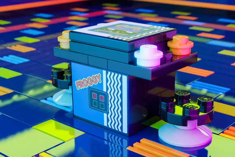 The Brick Show Shop Froggy (Cocktail Style) - B3 Customs Arcade Machine