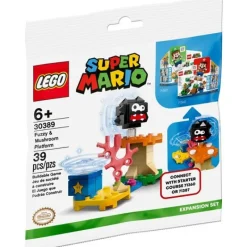 The Brick Show Shop Fuzzy & Mushroom Platform - LEGO Super Mario Polybag Set (30389)