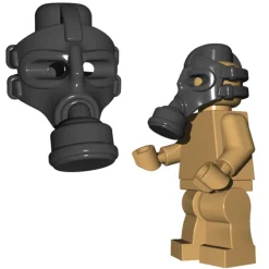 The Brick Show Shop Gas Mask - LEGO Minifigure Compatible (Brick Warriors)