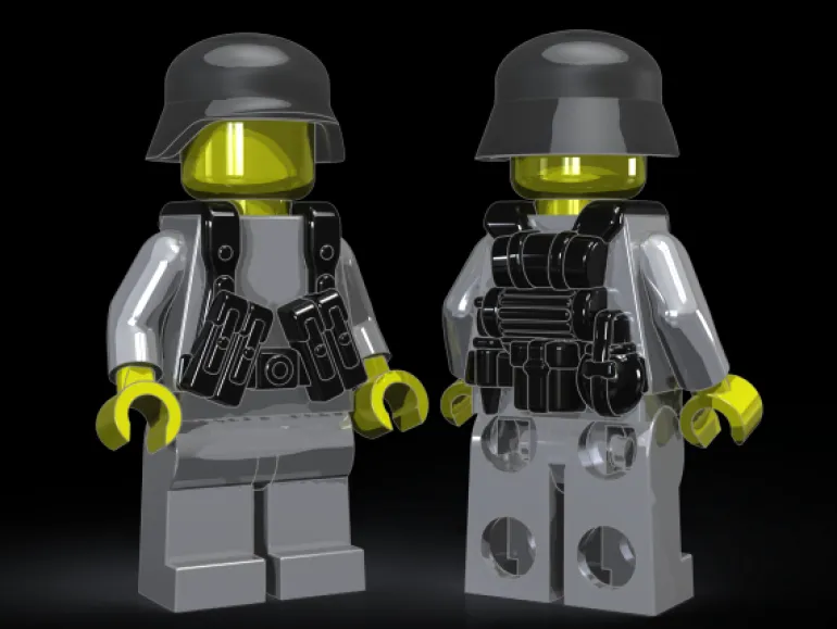 The Brick Show Shop German WW2 Ranger Vest for LEGO Minifigures - BrickArms
