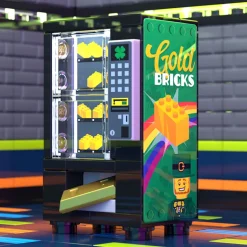 The Brick Show Shop Gold Bars for Leprechauns St. Patrick's Day Vending Machine made using
