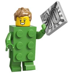 The Brick Show Shop Green Brick Suit Guy (20th Anniversary) - LEGO Series 20 Collectible M