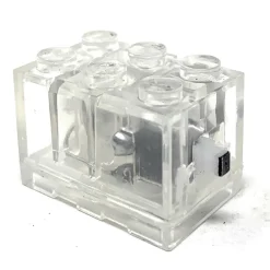 The Brick Show Shop Green Light-Up 2x3 Brick (Green Light) - Compatible w/ LEGO