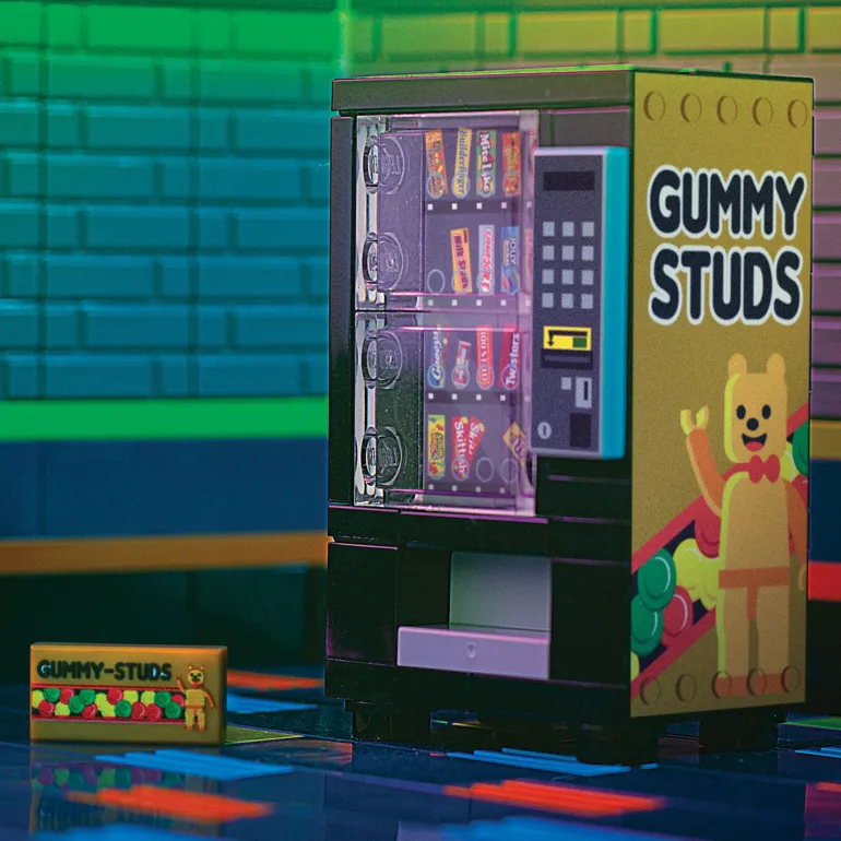 The Brick Show Shop Gummy Studs - B3 Customs® Candy Bar Vending Machine