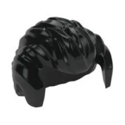 The Brick Show Shop Hair Short Swept Back with Sideburns and Widow's Peak - Official LEGO®