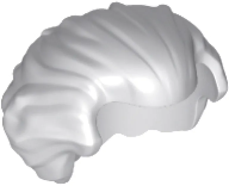 The Brick Show Shop Hairpiece, Hair Swept Back with Widow's Peak, Chin Length and Bushy in
