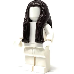 The Brick Show Shop Hairpiece, Long Female Hair with Braided Front, Princess Leia - Offici