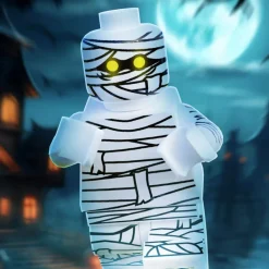 The Brick Show Shop Halloween Mummy Minifig - B3 Customs made using LEGO parts