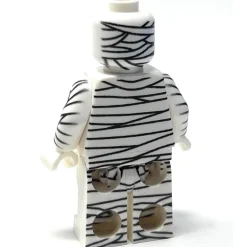 The Brick Show Shop Halloween Mummy Minifig - B3 Customs made using LEGO parts
