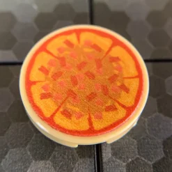 The Brick Show Shop Ham & Bacon Pizza Pie - Custom (2x2 Round Tile)