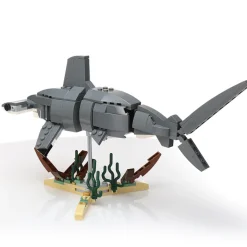 The Brick Show Shop Hammerhead Shark Building Set made with LEGO parts - B3 Customs